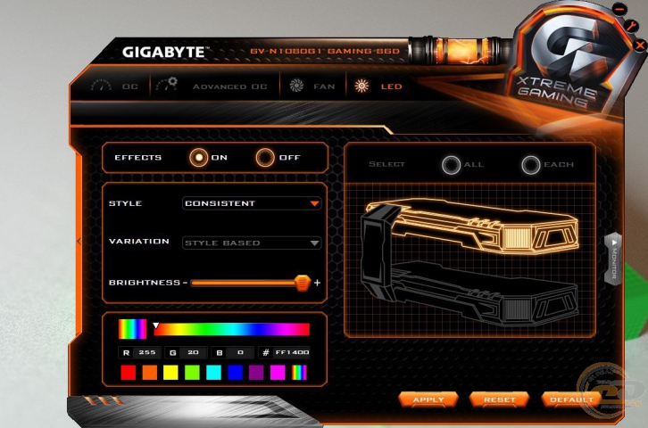 GIGABYTE GV-N1080G1 GAMING-8GD