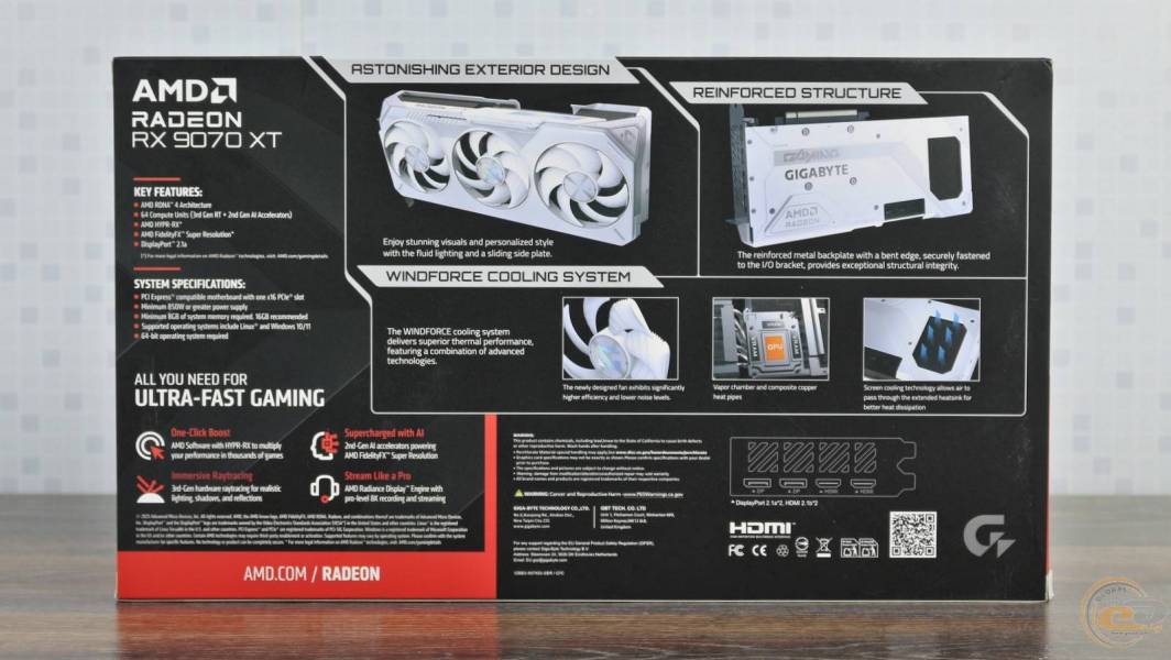 GIGABYTE Radeon RX 9070 XT GAMING OC ICE 16G-1