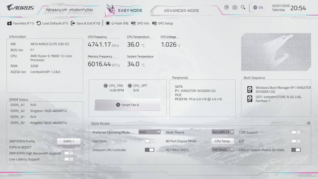 GIGABYTE X870 AORUS ELITE X3D ICE-5