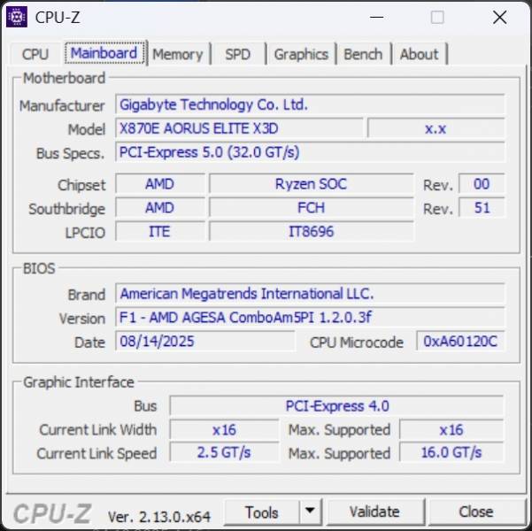 GIGABYTE X870E AORUS ELITE X3D-4