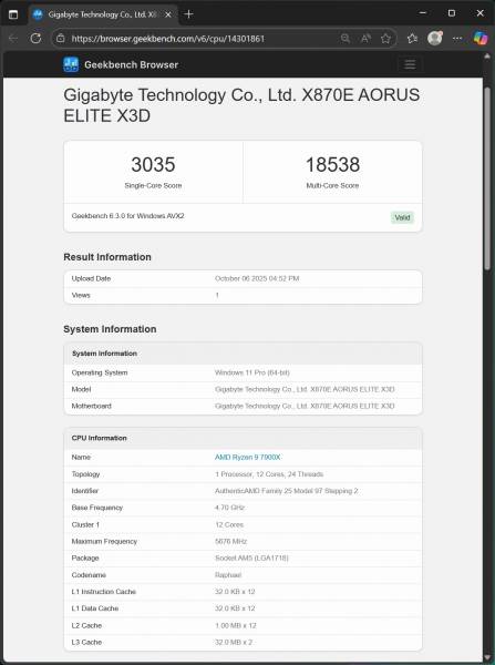 GIGABYTE X870E AORUS ELITE X3D-6