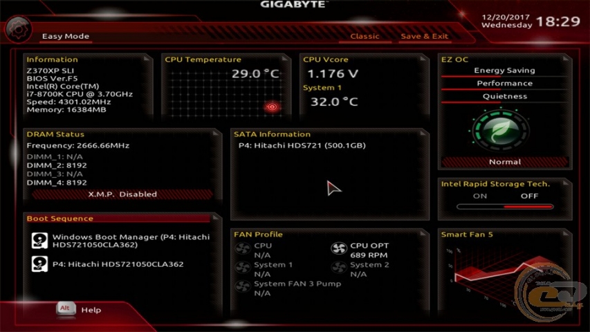 GIGABYTE Z370XP SLI