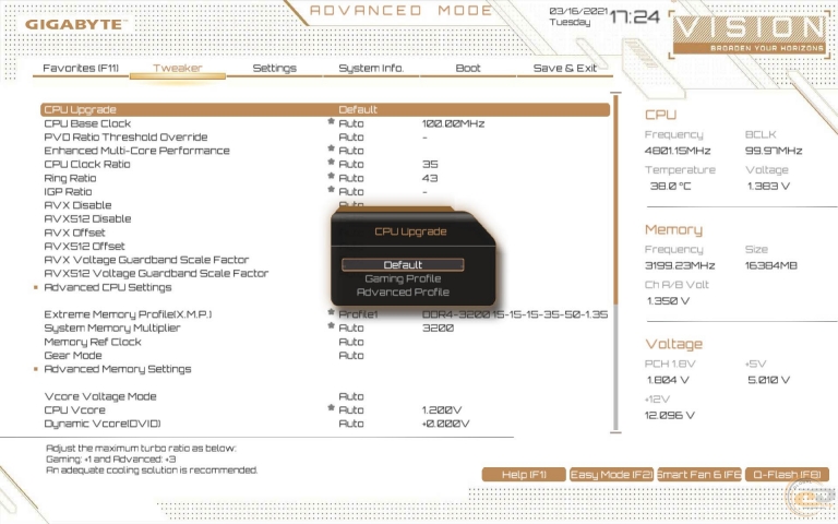 GIGABYTE Z590 VISION G