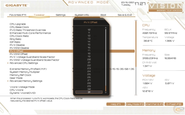 GIGABYTE Z590 VISION G