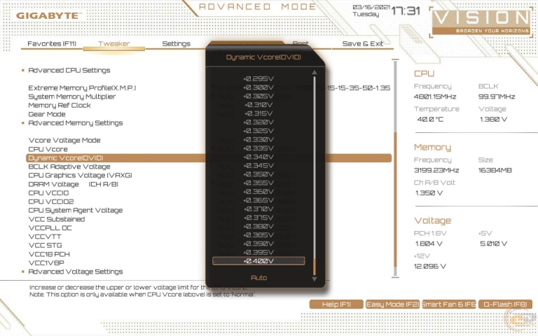 GIGABYTE Z590 VISION G