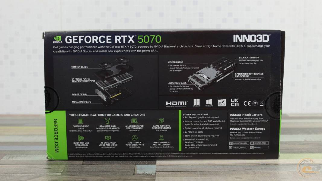 INNO3D GeForce RTX 5070 TWIN X2