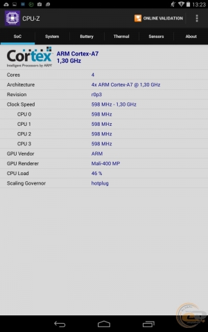 Lenovo TAB A8-50 cpu-z