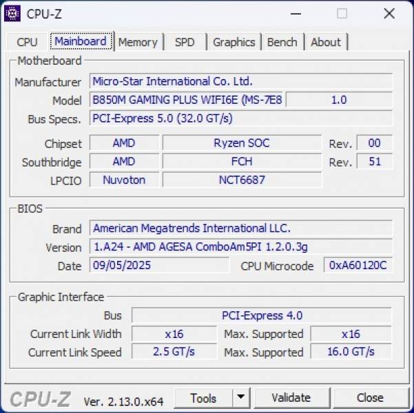 MSI B850M GAMING PLUS WIFI6E-3