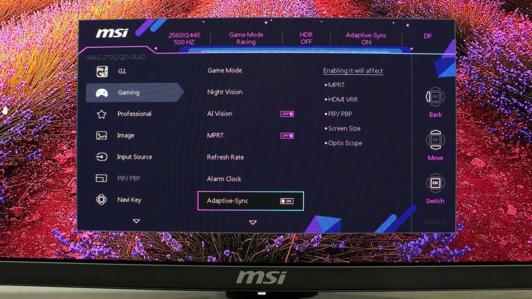 MSI MAG 274QP QD-OLED X50-7