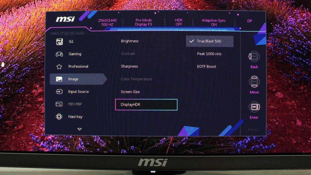 MSI MAG 274QP QD-OLED X50-7