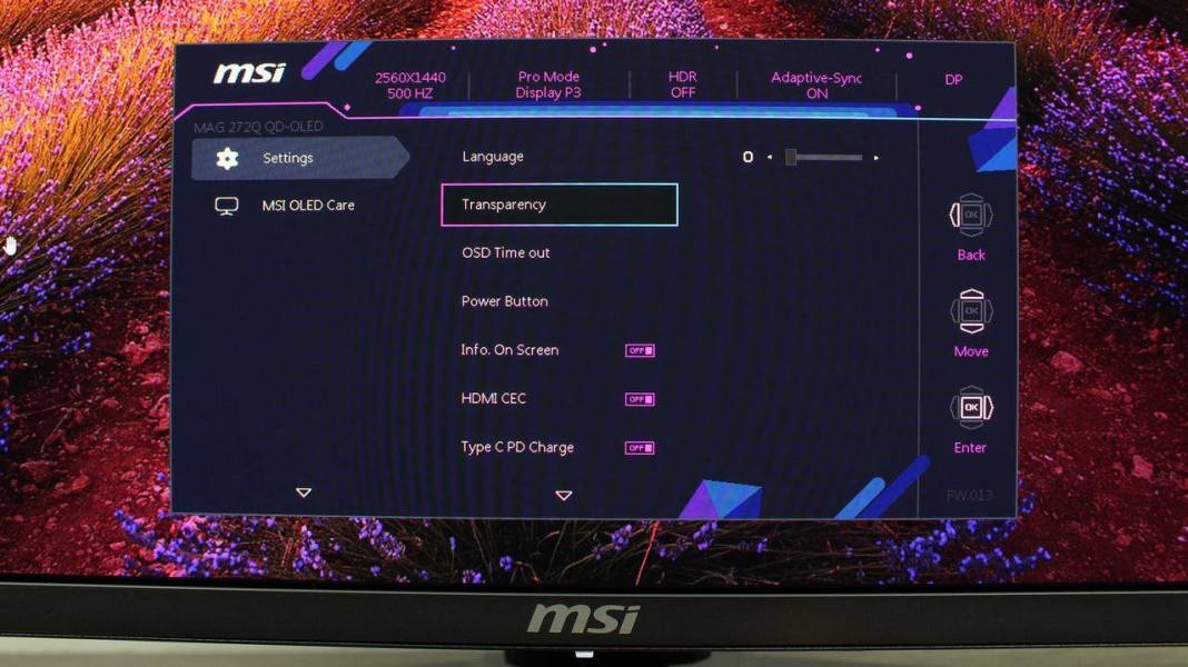 MSI MAG 274QP QD-OLED X50-7