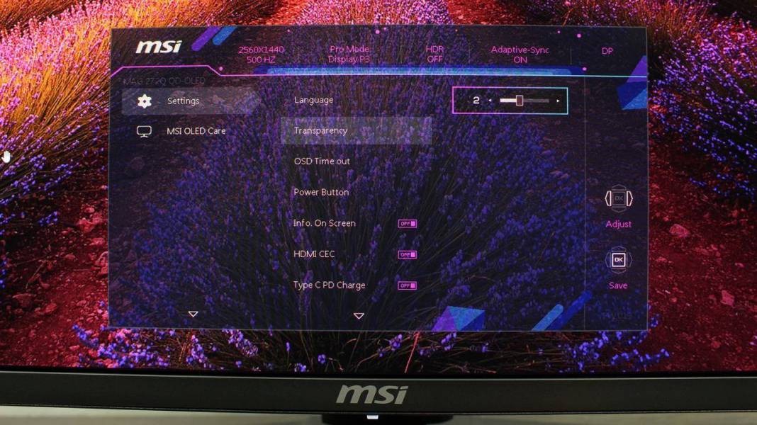 MSI MAG 274QP QD-OLED X50-7