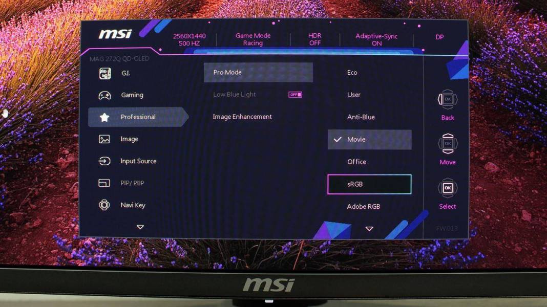 MSI MAG 274QP QD-OLED X50-9