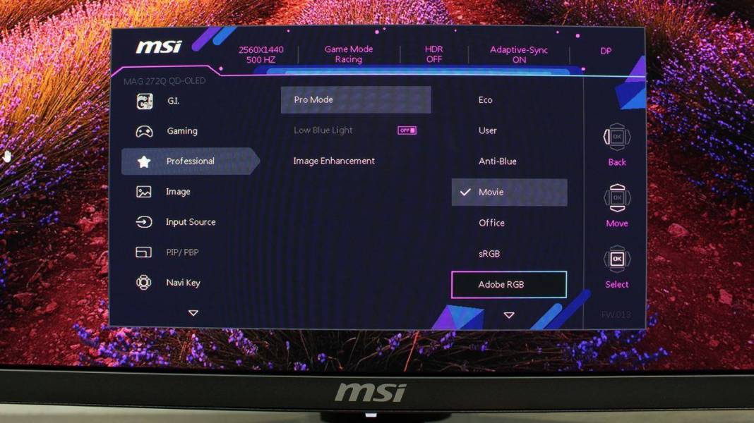 MSI MAG 274QP QD-OLED X50-9