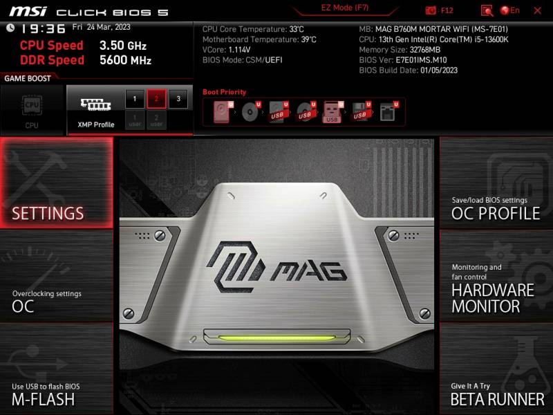 MSI MAG B760M MORTAR WIFI3