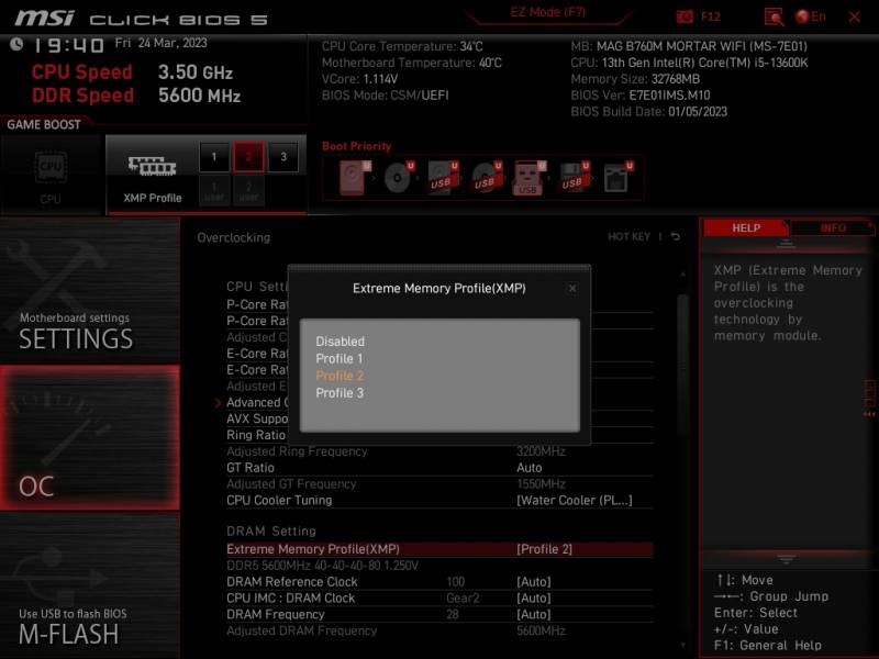 MSI MAG B760M MORTAR WIFI3