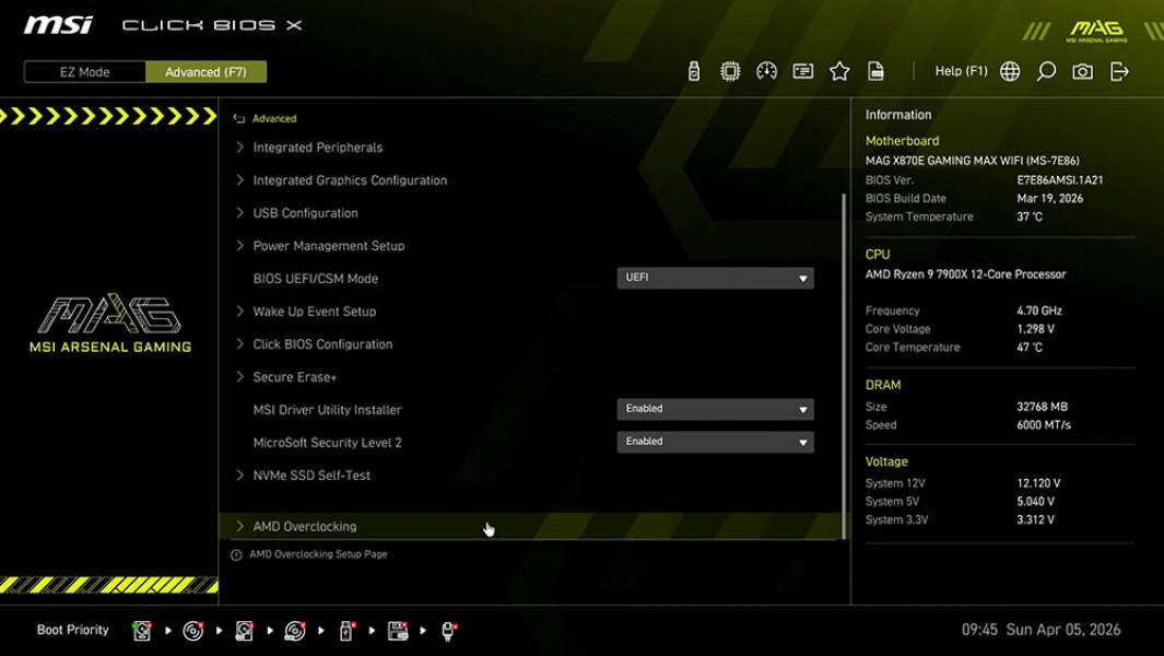 MSI MAG X870E GAMING MAX WIFI-3