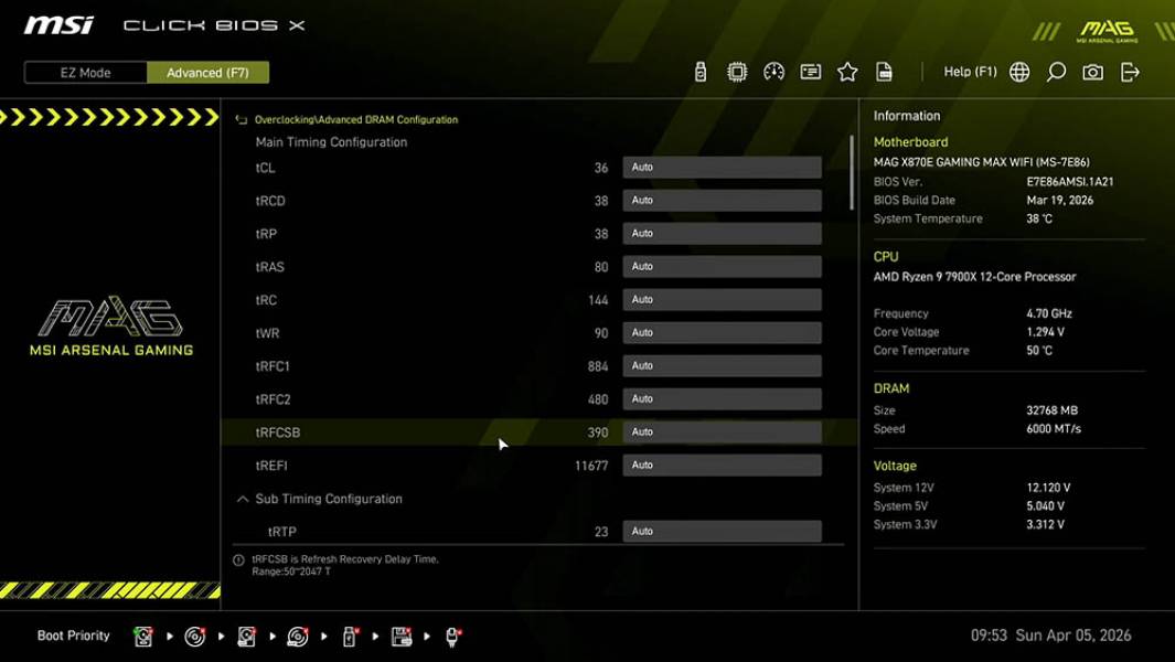 MSI MAG X870E GAMING MAX WIFI-3