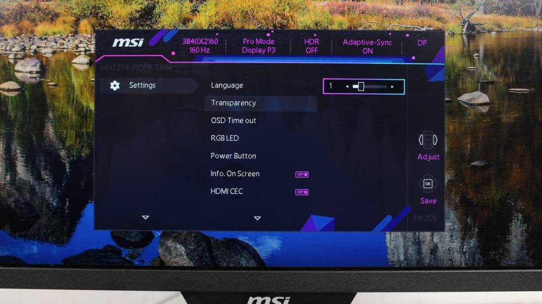 MSI MPG 274URDFW E16M-7