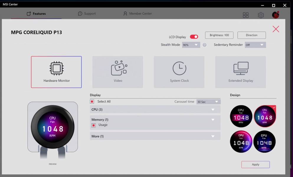 MSI MPG CORELIQUID P13 360-2
