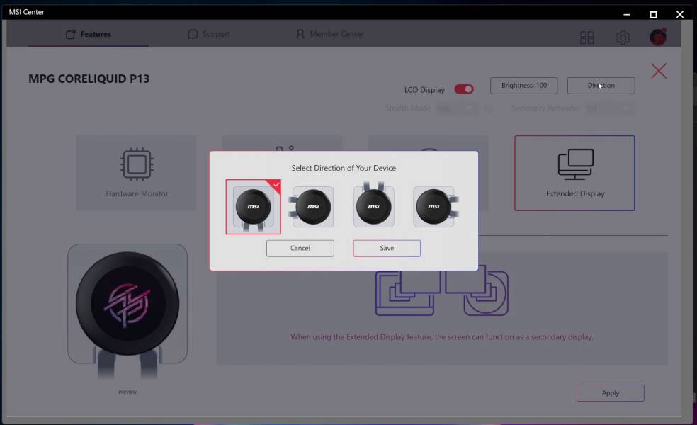 MSI MPG CORELIQUID P13 360-2
