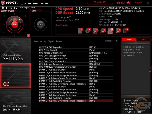 MSI X99A GAMING PRO CARBON