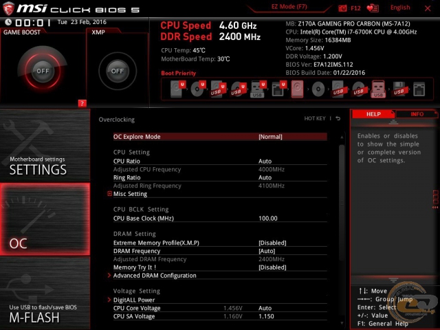 MSI Z170A GAMING PRO CARBON