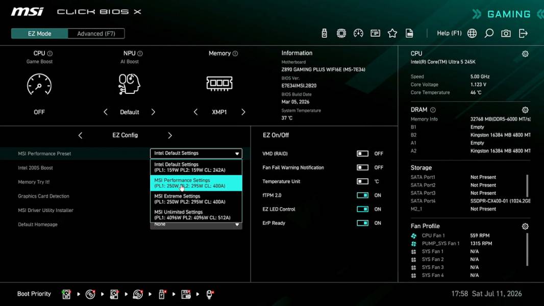 MSI Z890 GAMING PLUS WIFI6E-3