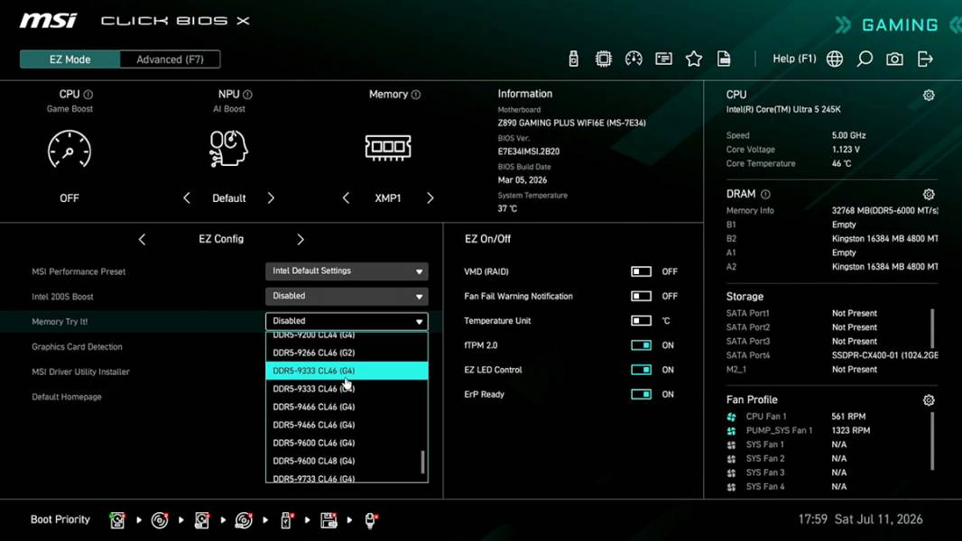 MSI Z890 GAMING PLUS WIFI6E-3