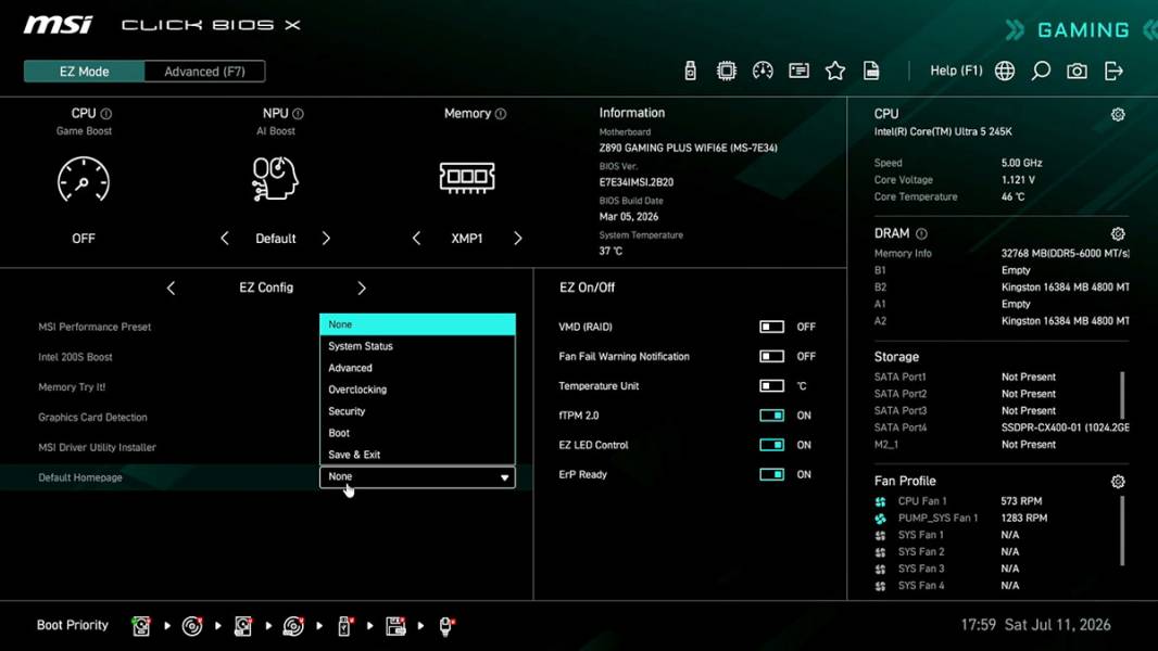 MSI Z890 GAMING PLUS WIFI6E-3