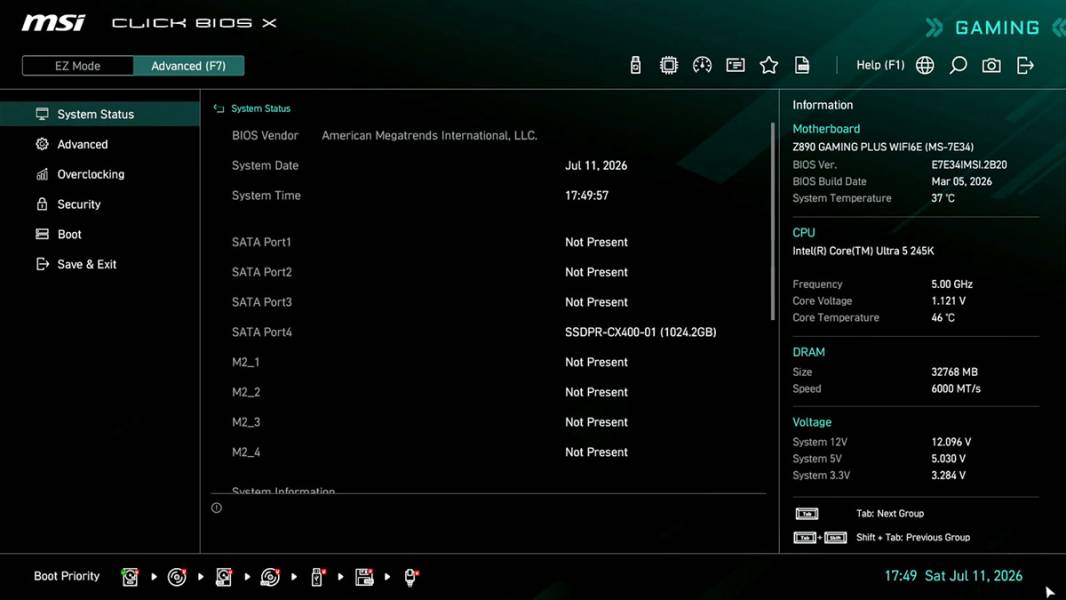 MSI Z890 GAMING PLUS WIFI6E-4