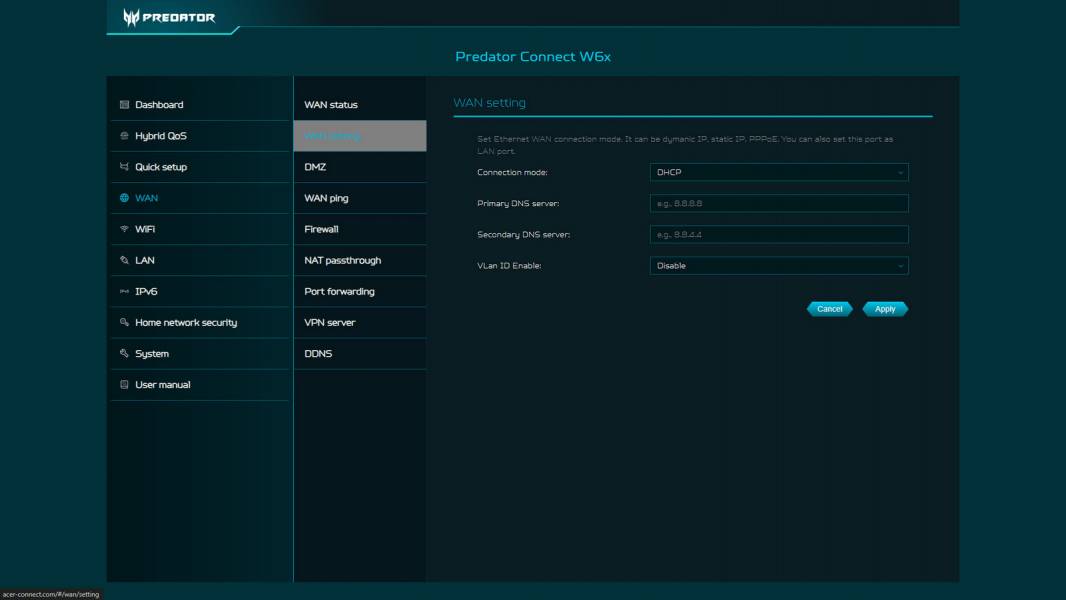 Predator Connect W6x-4