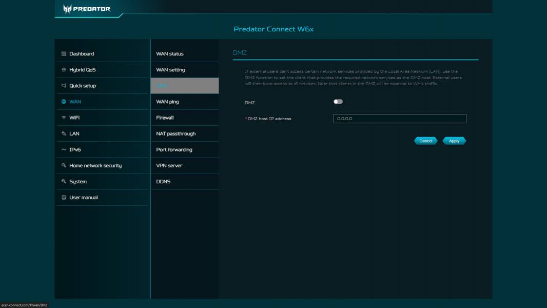 Predator Connect W6x-4
