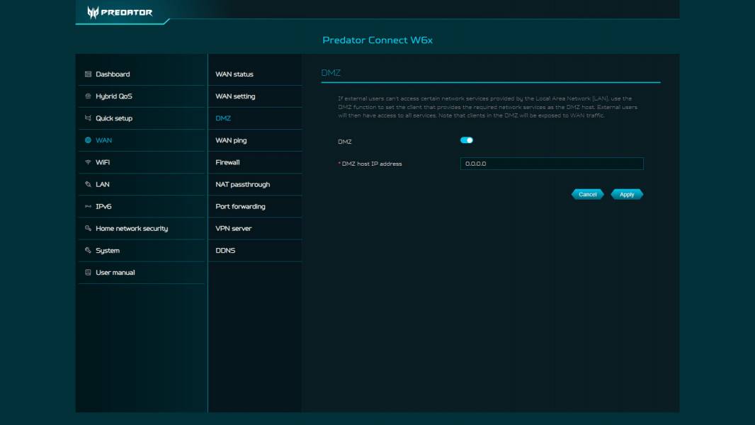 Predator Connect W6x-4