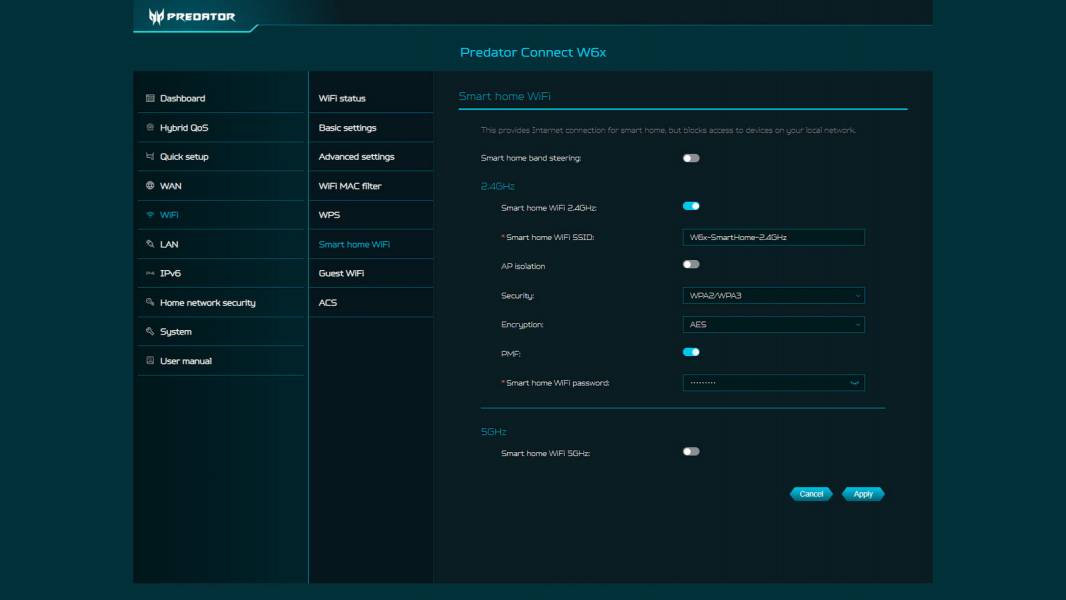 Predator Connect W6x-4