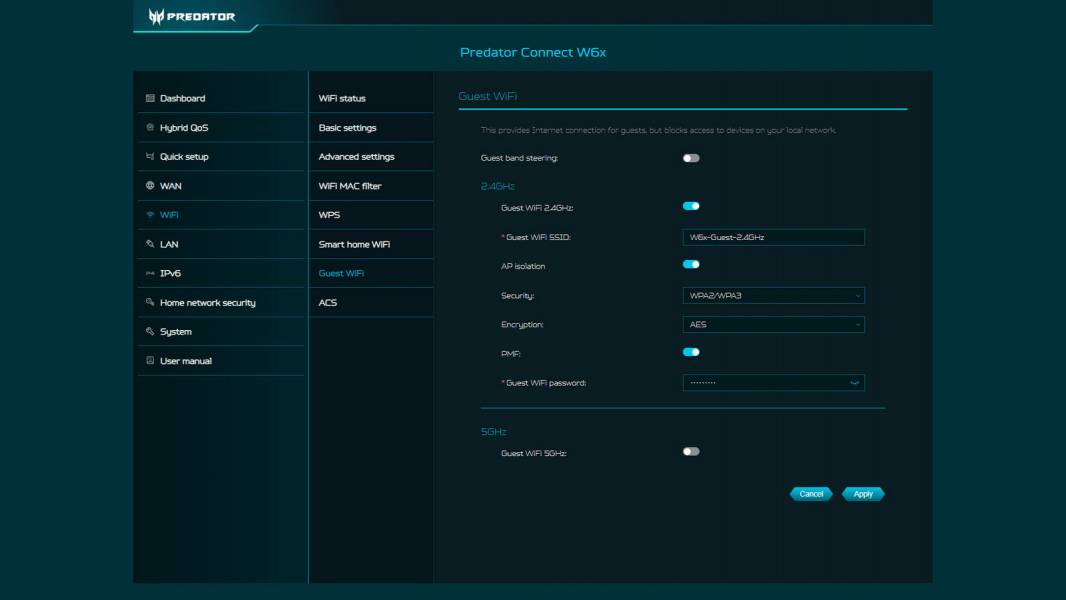 Predator Connect W6x-4