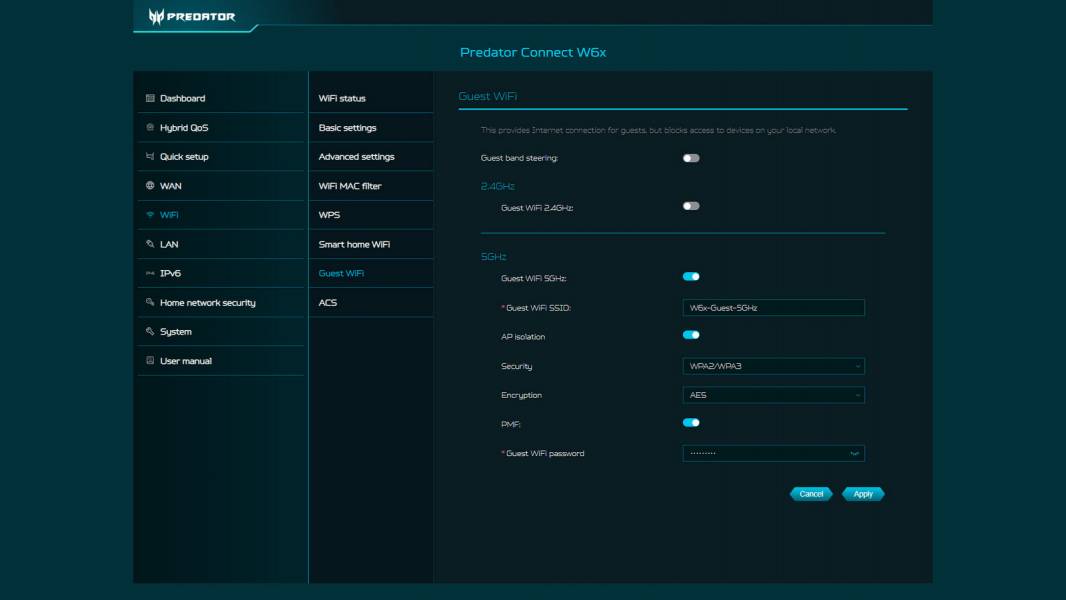 Predator Connect W6x-4