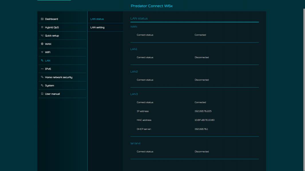 Predator Connect W6x-4