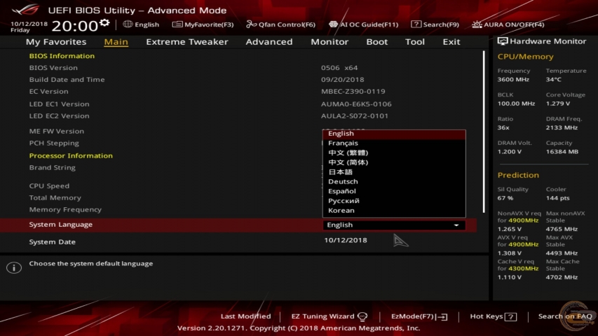 ROG MAXIMUS XI HERO (WI-FI)
