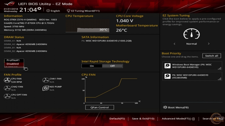 ROG STRIX Z370-H GAMING