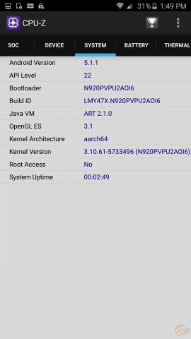 Samsung Galaxy Note5 info