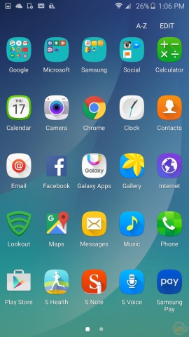 Samsung Galaxy Note5 os