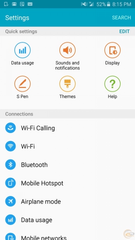 Samsung Galaxy Note5 os