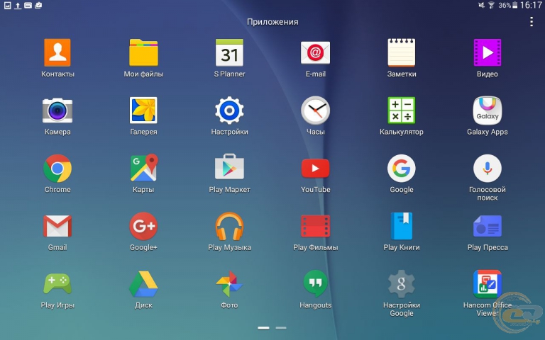 Samsung Galaxy Tab E os