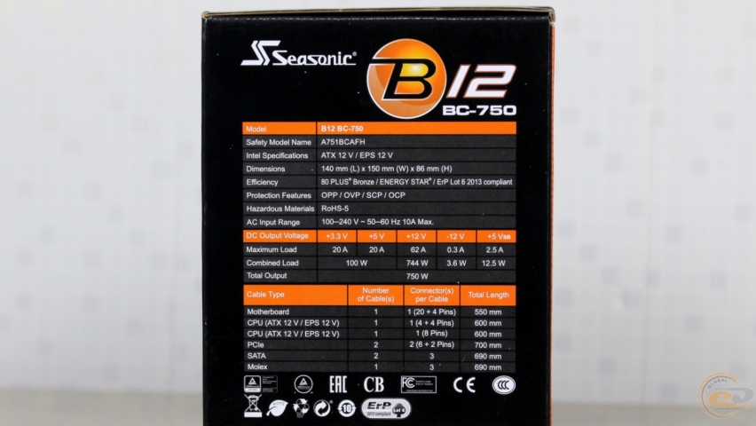Seasonic B12 BC-750