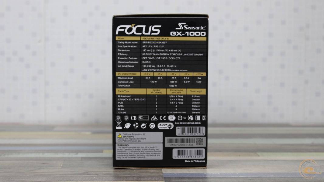 Seasonic FOCUS GX-1000 ATX