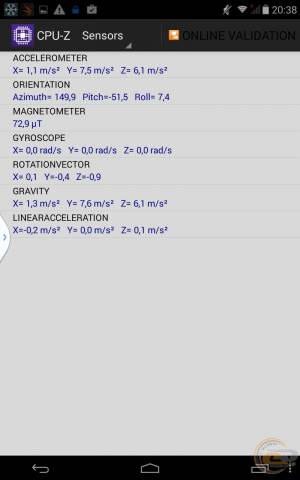 Sigma mobile X-treme PQ70 cpuz