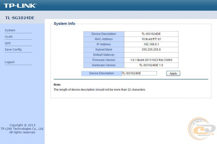 TP-LINK TL-SG1024DE