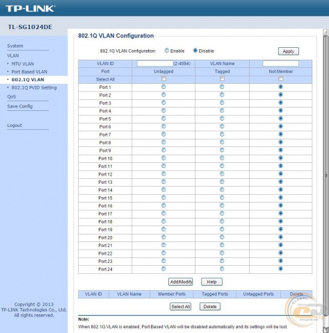 TP-LINK TL-SG1024DE