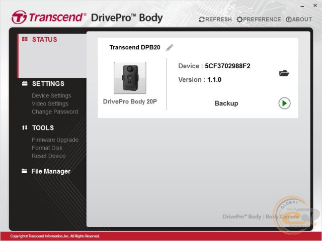 Transcend DrivePro Body 20